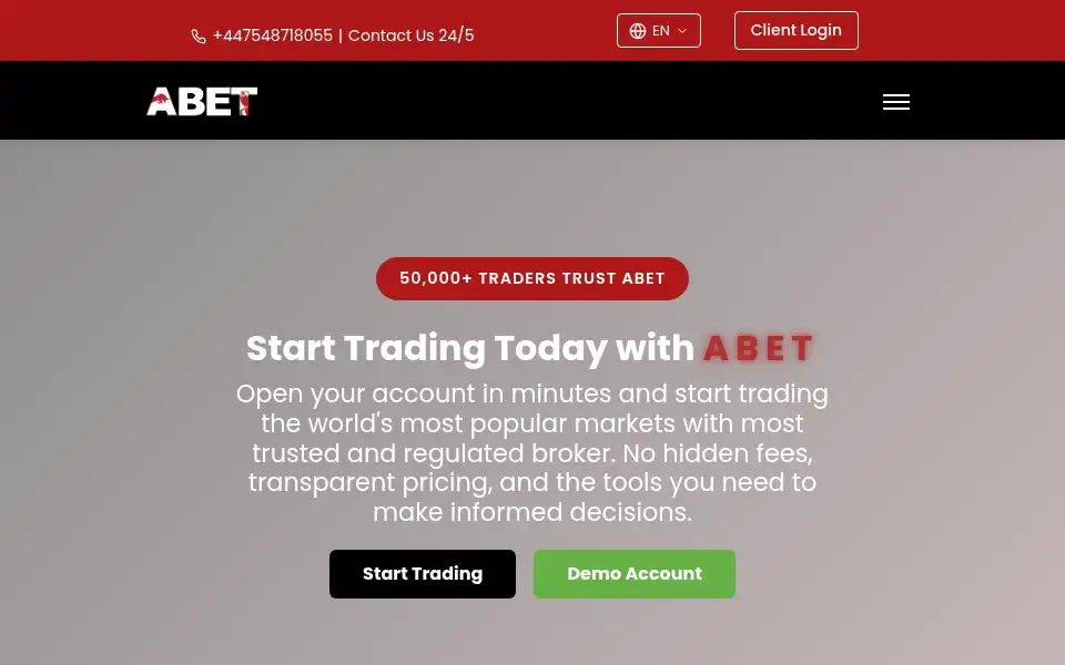 Screenshot of abetglobal.com