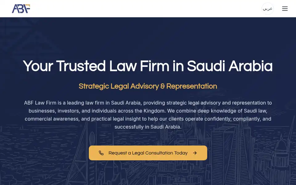 Screenshot of abf.sa