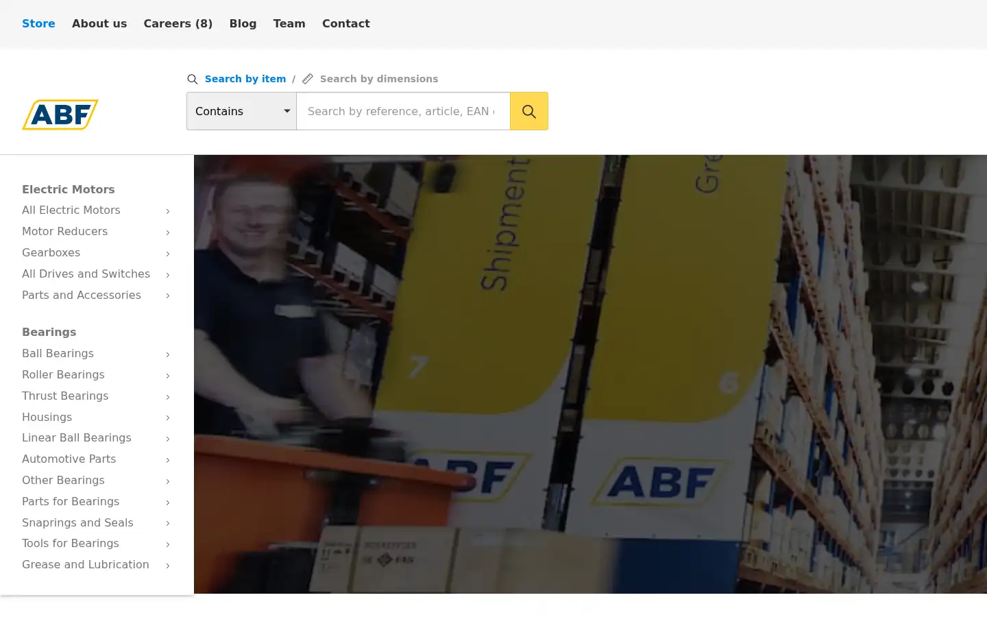Screenshot of abf.store