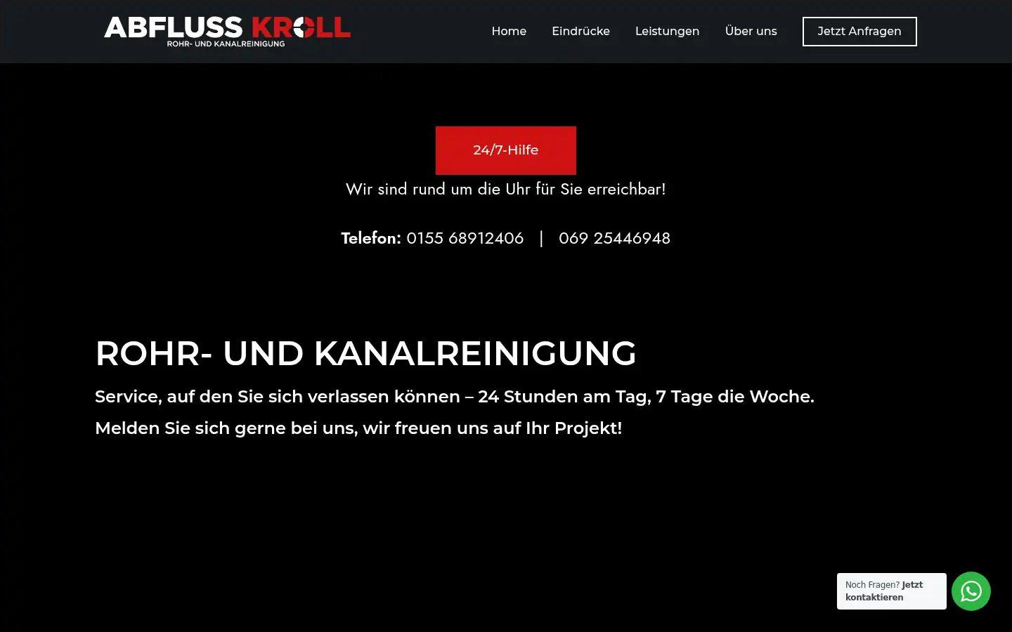 Screenshot of abflusskroll.de