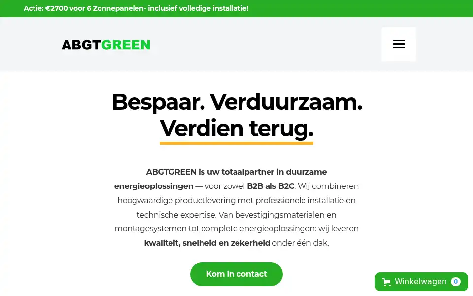 Screenshot of abgtgreen.nl