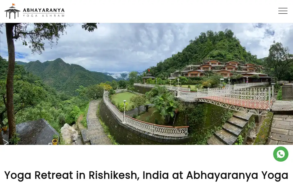 Screenshot of abhayaranya.com