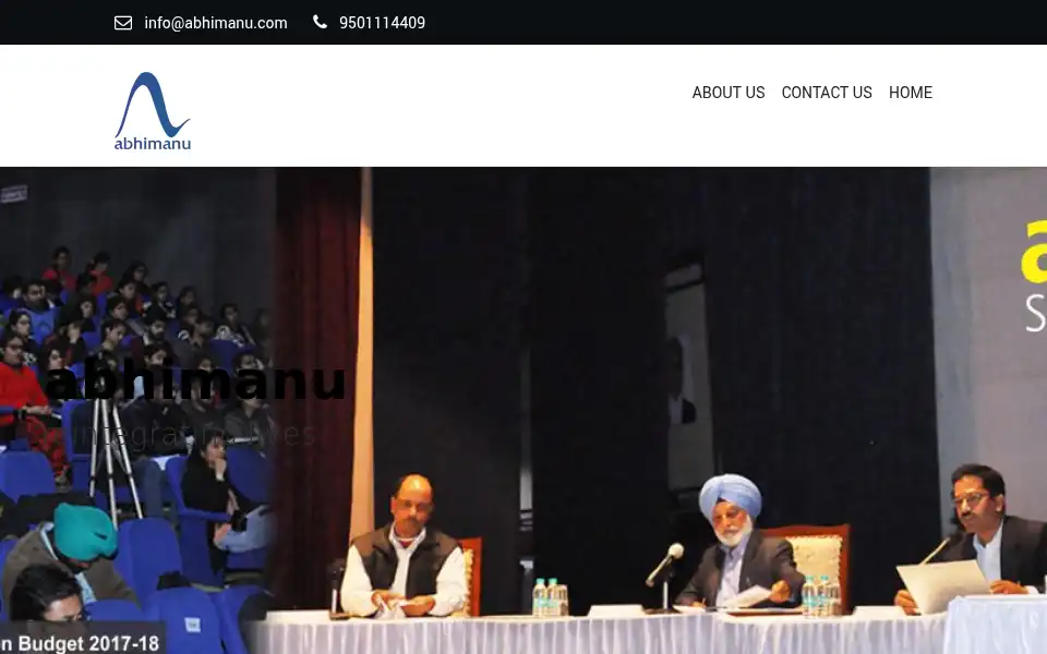 Screenshot of abhimanu.com