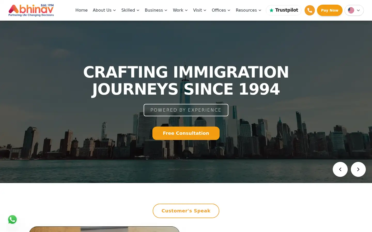 Screenshot of abhinav.com