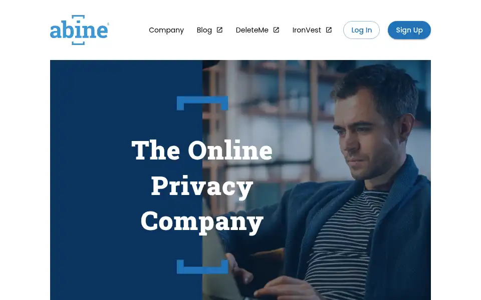 Screenshot of abine.com
