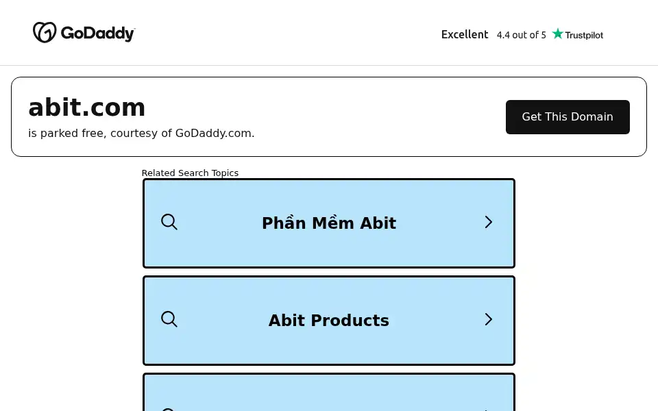 Screenshot of abit.com