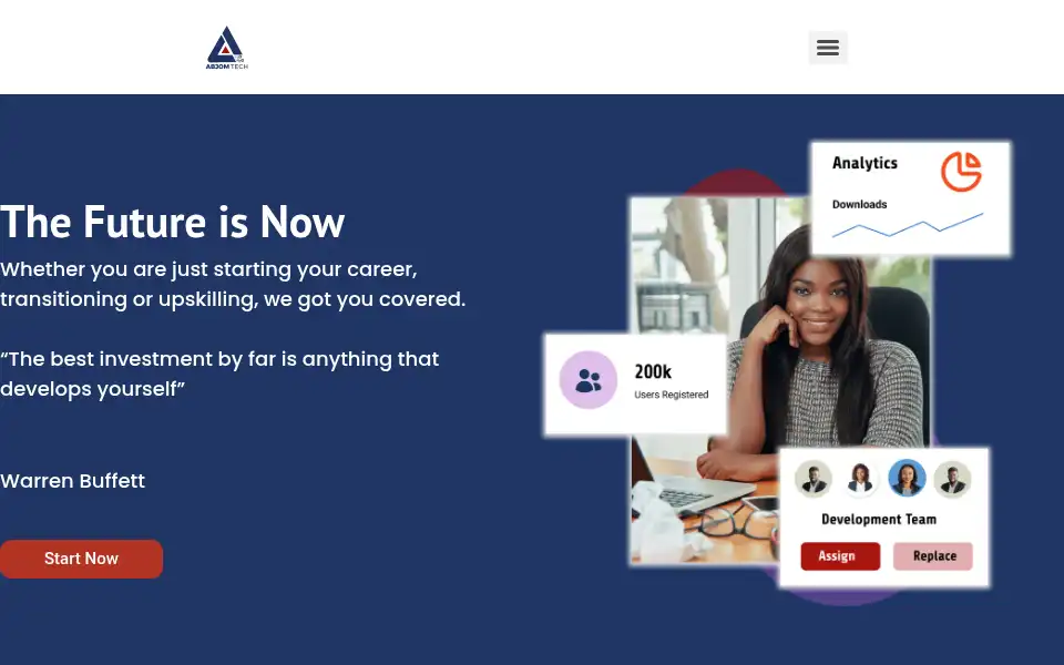 Screenshot of abjom.co.uk