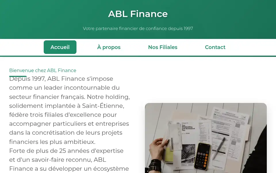 Screenshot of abl-finance.com