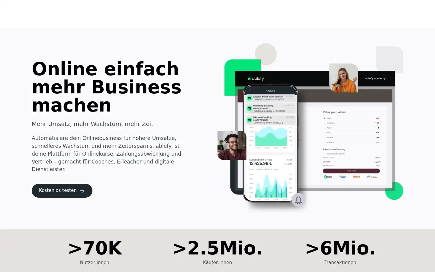 Screenshot of ablefy.io
