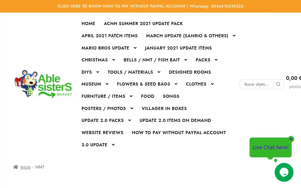 Screenshot of ablesistersmarket.com
