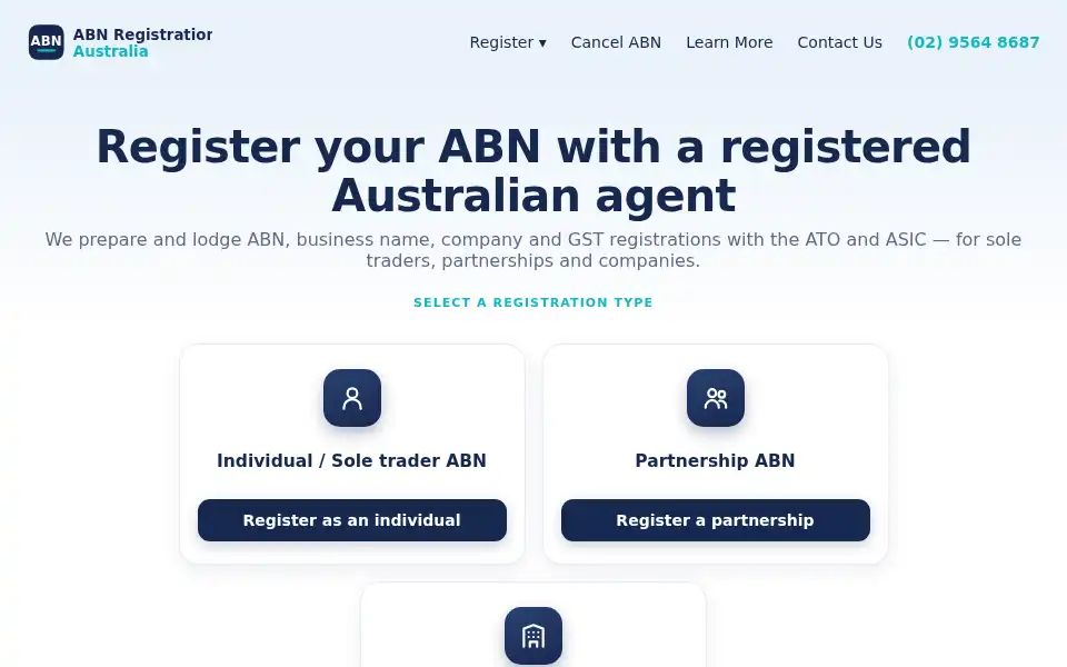 Screenshot of abn-registration-australia.com.au