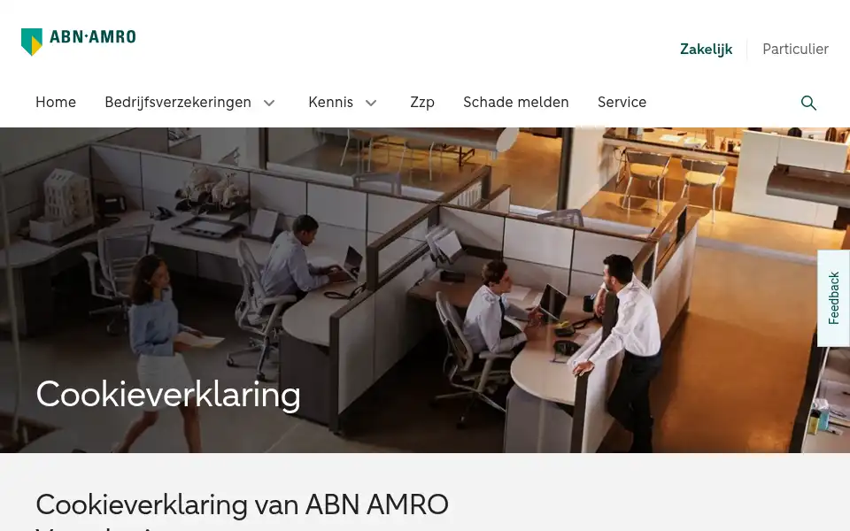 Screenshot of abnamroverzekeringen.nl
