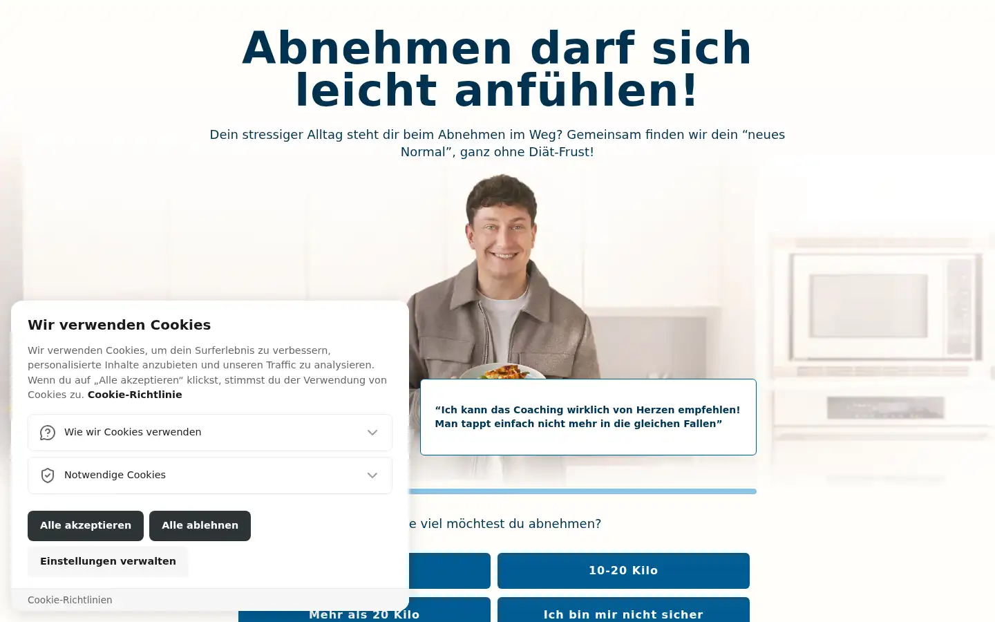 Screenshot of abnehmhacks.de