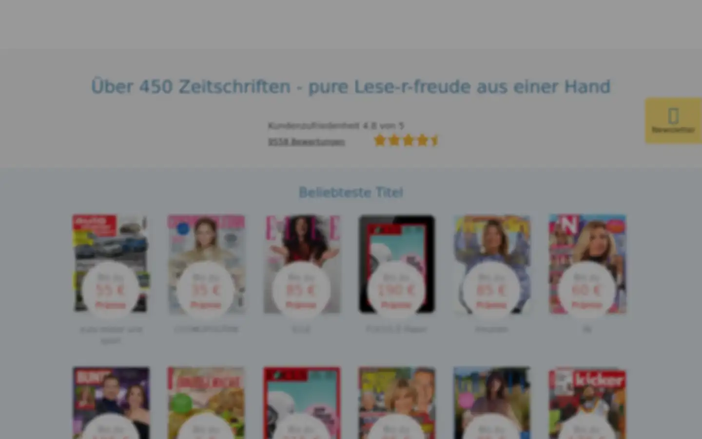 Screenshot of aboclub.de