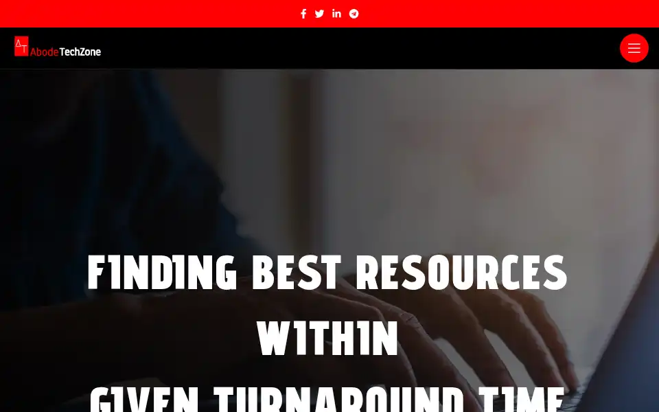 Screenshot of abodetechzone.com