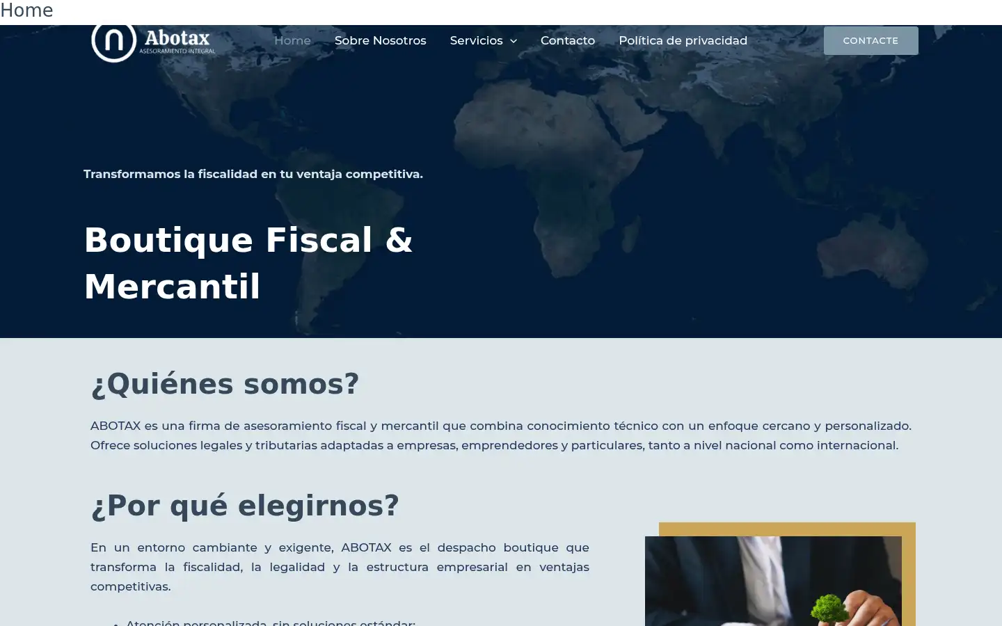 Screenshot of abotax.com