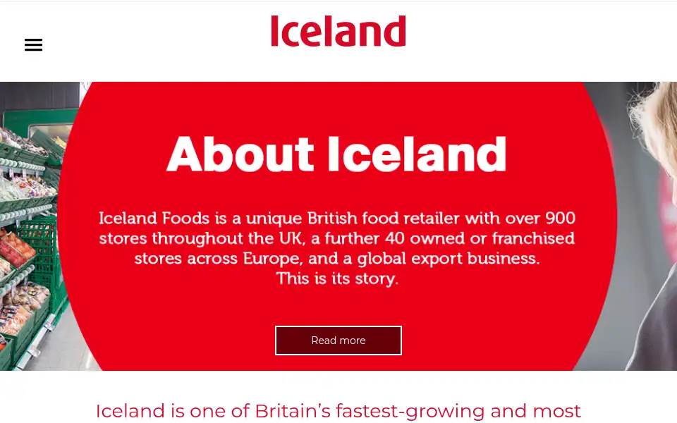 Screenshot of about.iceland.co.uk