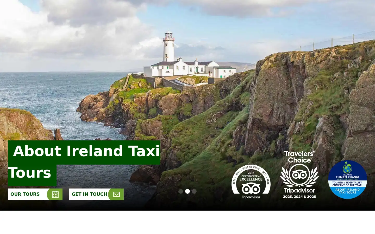 Screenshot of aboutirelandtaxitours.com