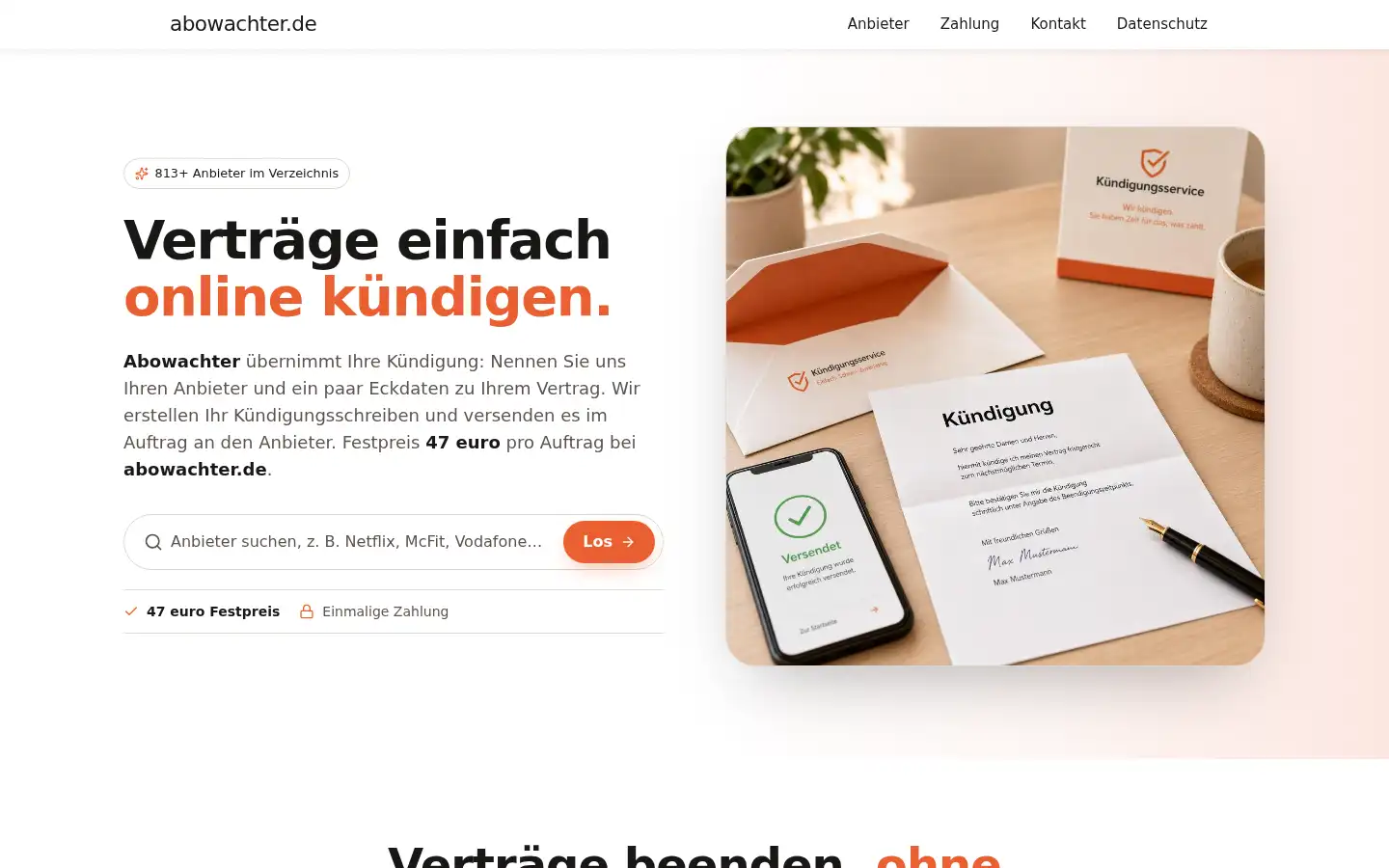 Screenshot of abowachter.de