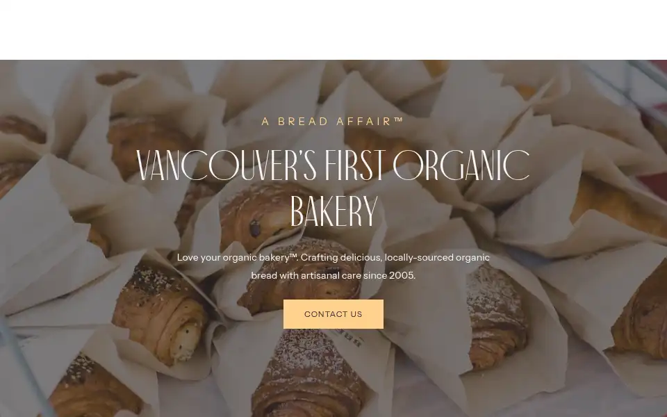 Screenshot of abreadaffair.com