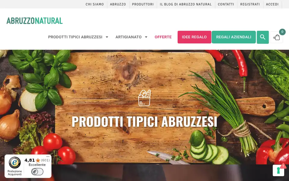 Screenshot of abruzzonatural.it