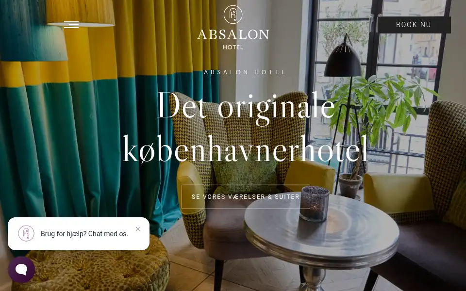 Screenshot of absalon-hotel.dk