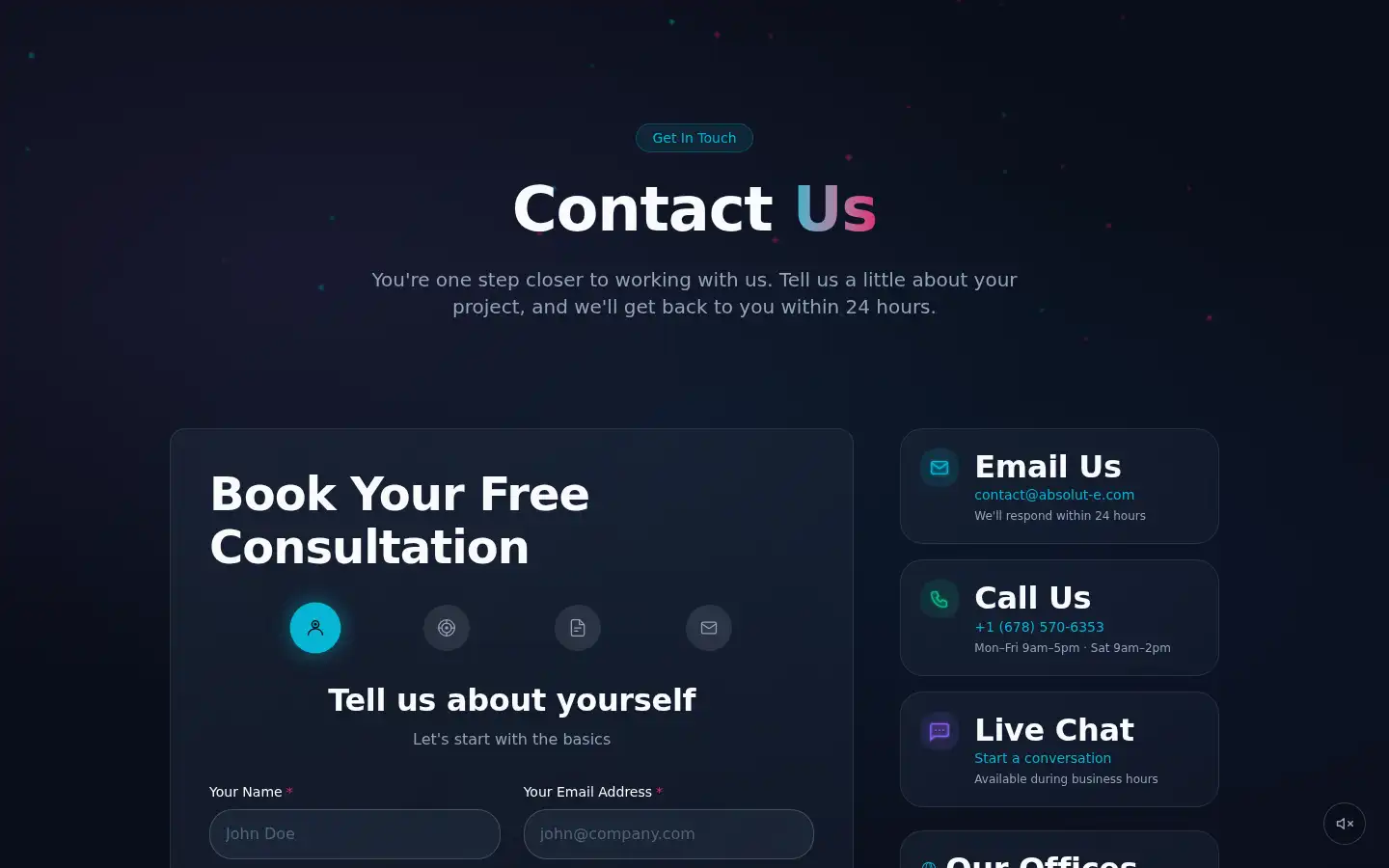 Screenshot of absolut-e.com