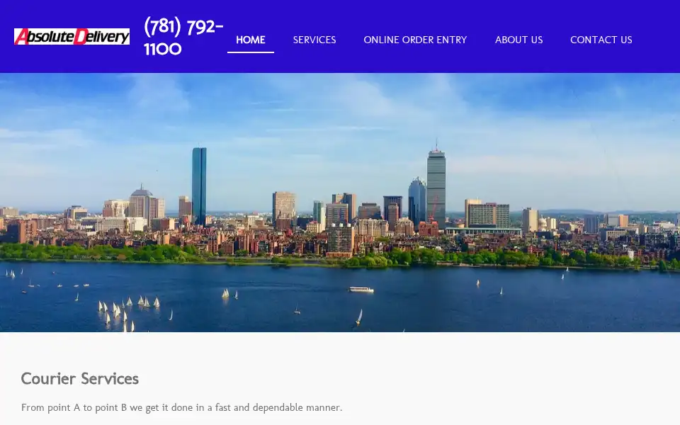 Screenshot of absolutedelivery.com