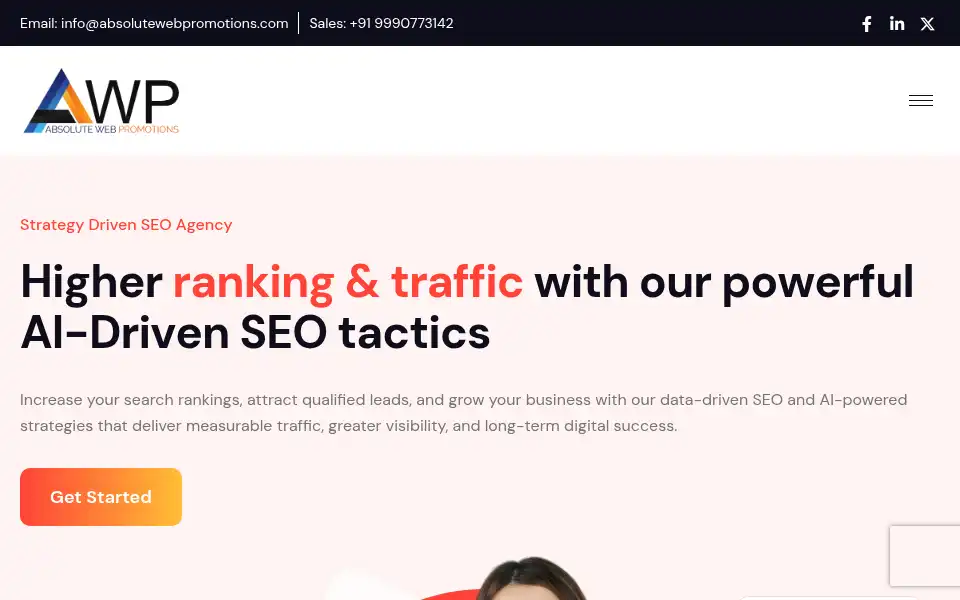 Screenshot of absolutewebpromotions.com