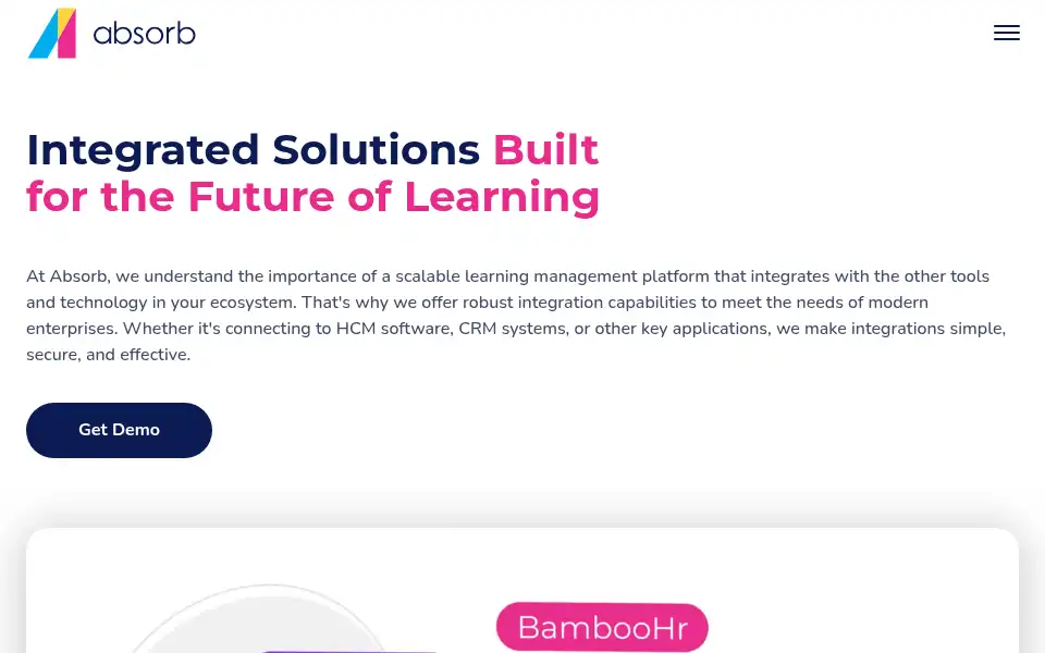 Screenshot of absorblms.com