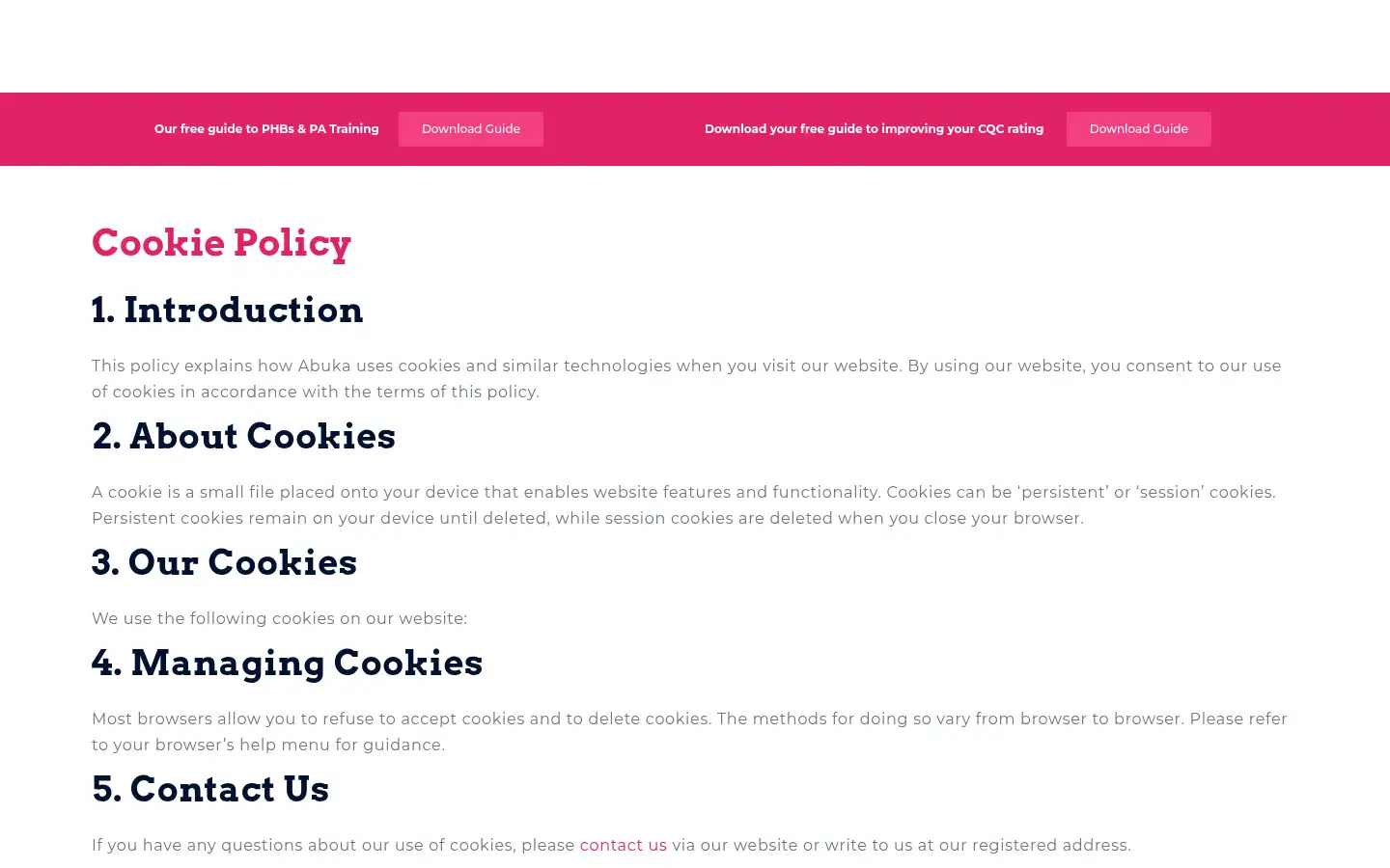 Screenshot of abuka.co.uk