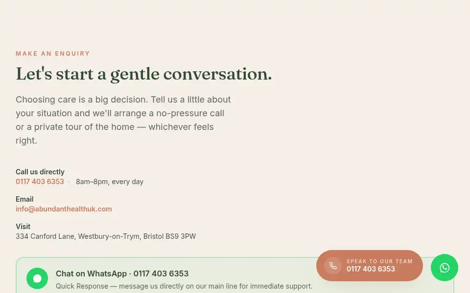 Screenshot of abundanthealthuk.com