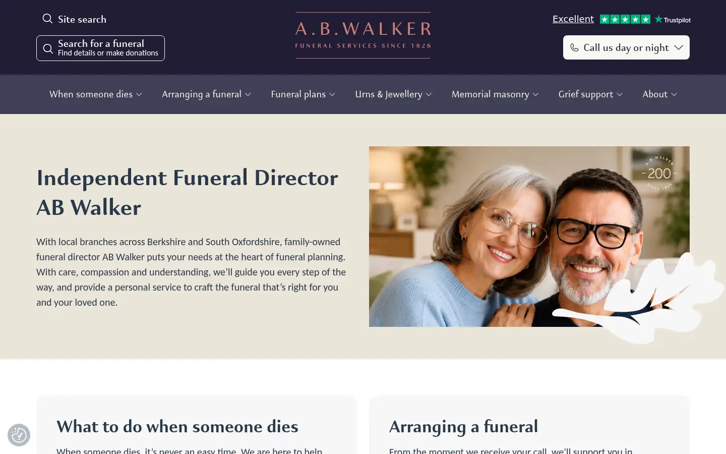 Screenshot of abwalker.co.uk