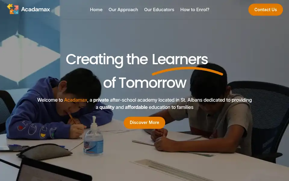 Screenshot of acadamax.com.au