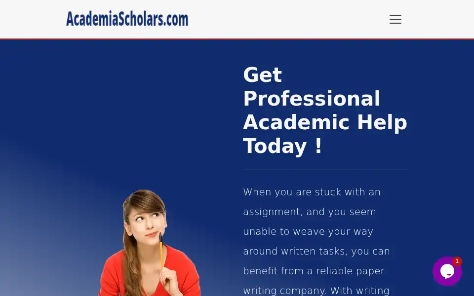 Screenshot of academiascholars.com