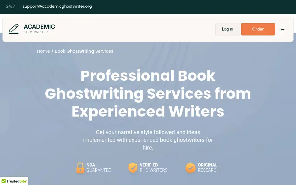 Screenshot of academicghostwriter.org