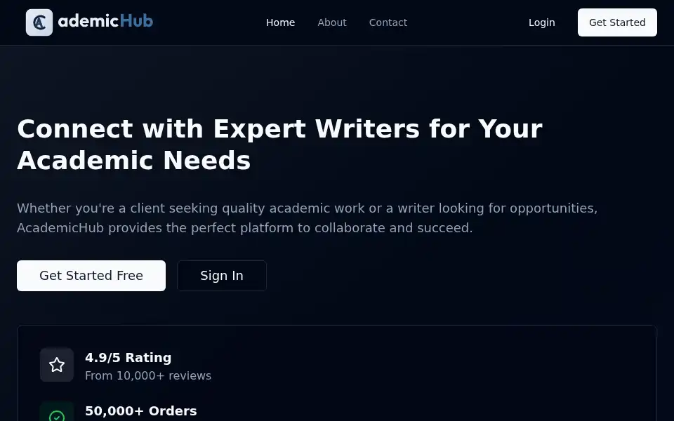 Screenshot of academichubpro.com