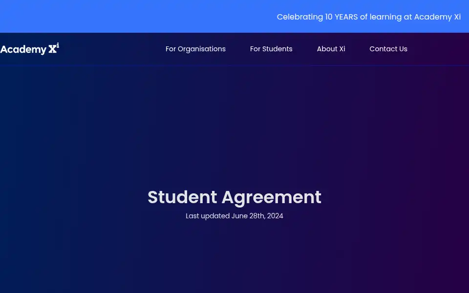 Screenshot of academyxi.com