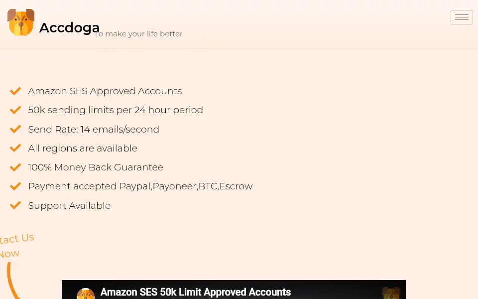 Screenshot of accdoga.com