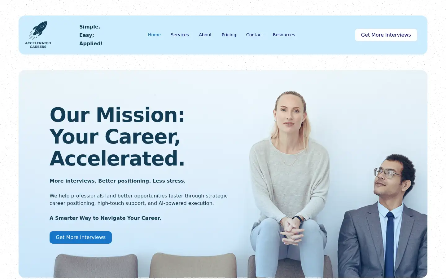 Screenshot of acceleratedcareers.com