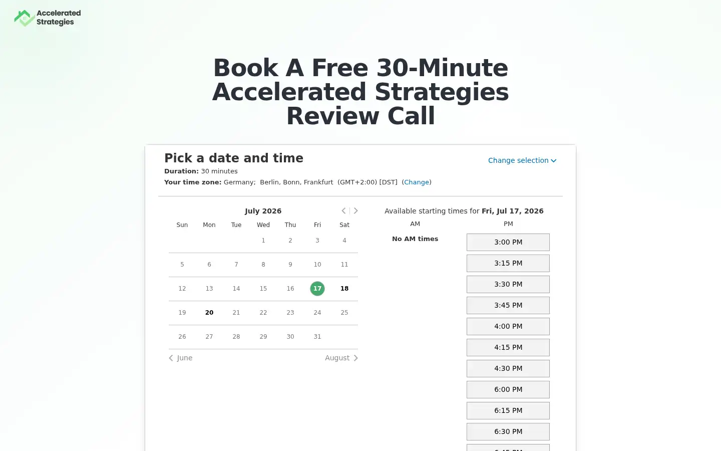 Screenshot of acceleratedstrategies.com