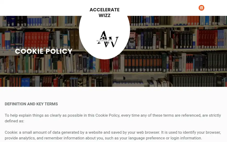 Screenshot of acceleratewizz.com