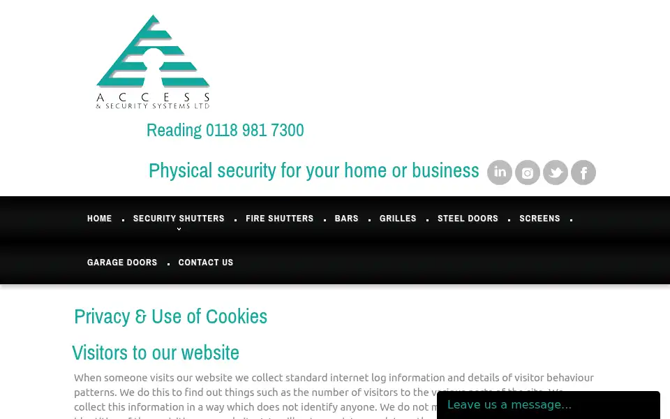 Screenshot of access-security.co.uk