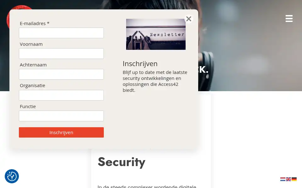 Screenshot of access42.nl