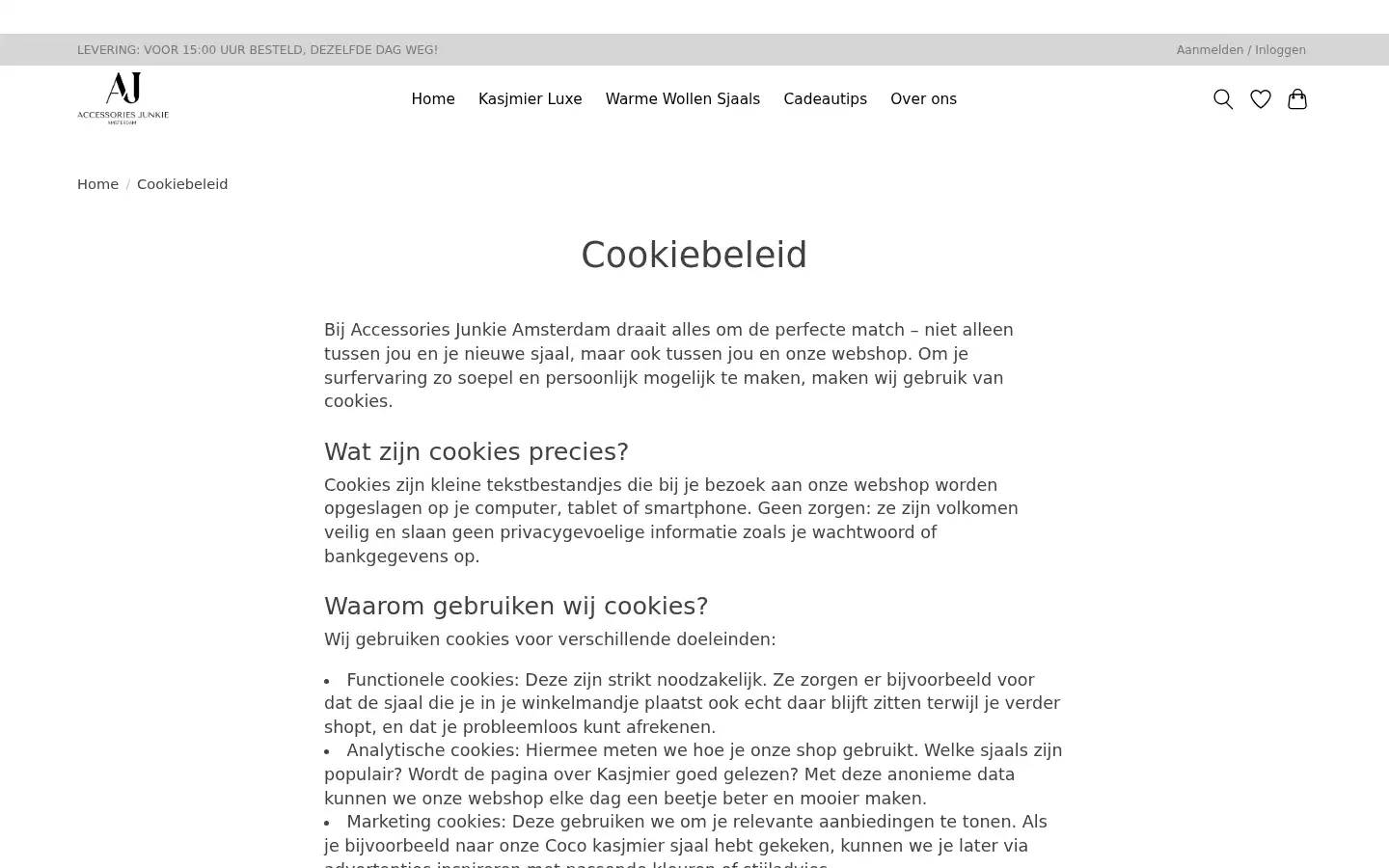 Screenshot of accessoriesjunkieamsterdam.nl