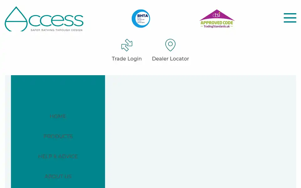 Screenshot of accesswalkinbaths.co.uk