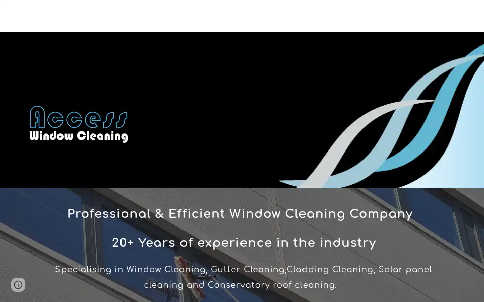 Screenshot of accesswindowcleaning.com
