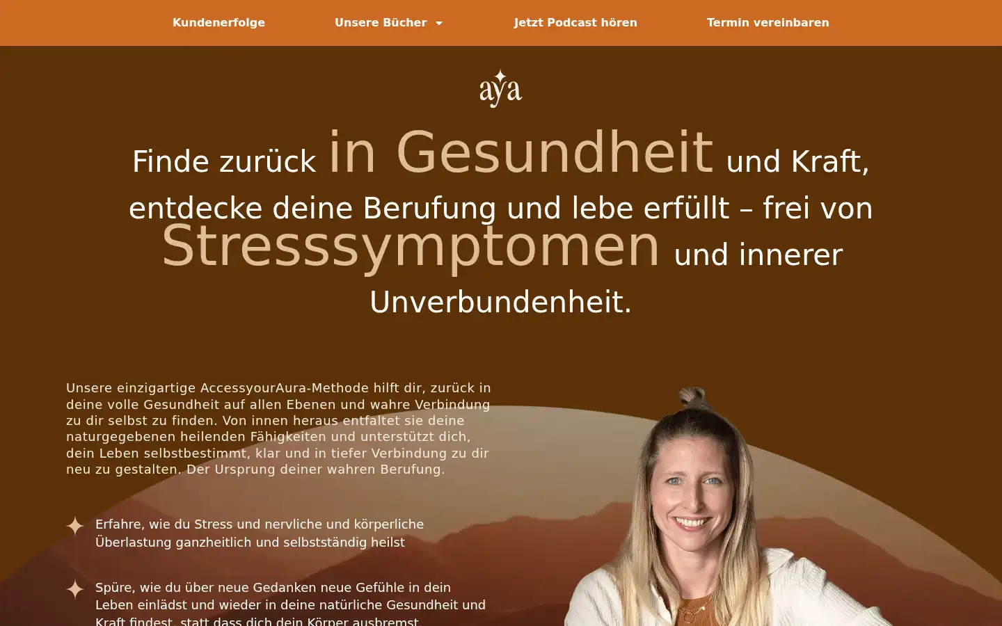 Screenshot of accessyouraura.com