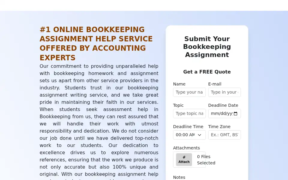 Screenshot of accountingassignmenthelp.com
