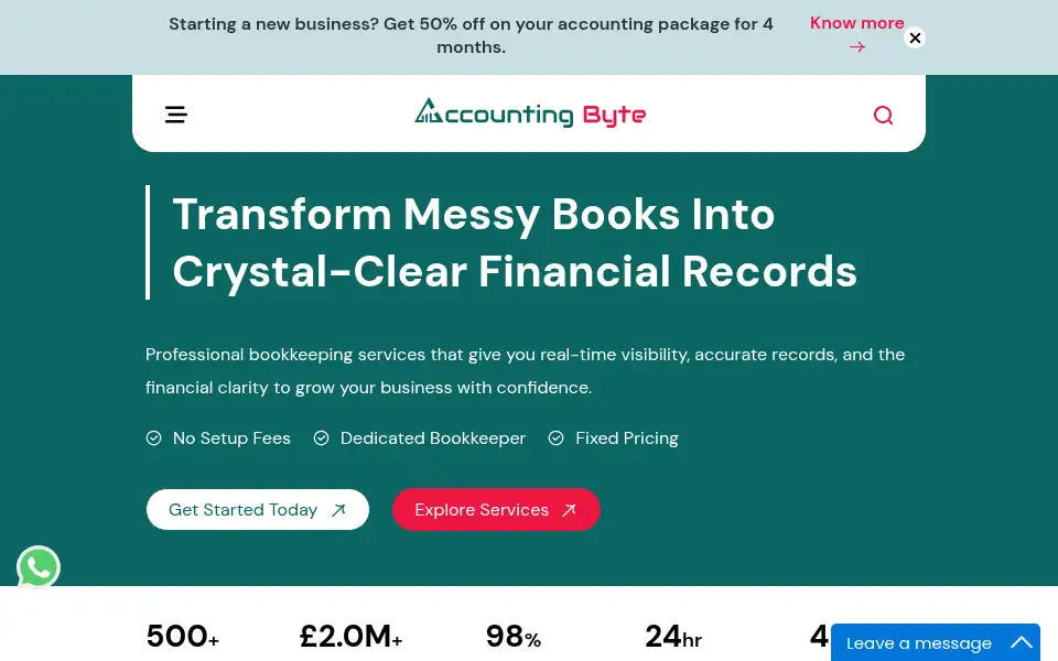 Screenshot of accountingbyte.com